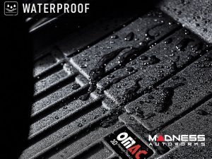FIAT 500 Floor Liners - 3D All Weather - Pro Line - Black - OMAC (2009-2019)